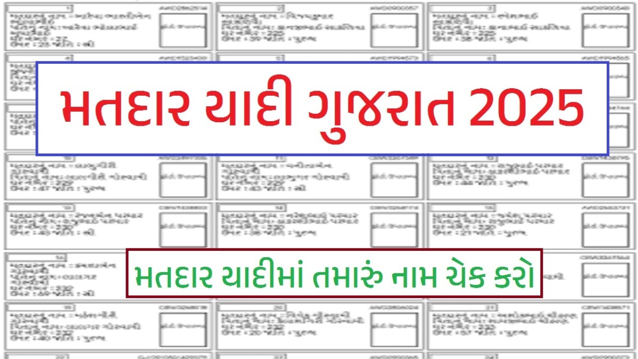 મતદાર યાદી 2025